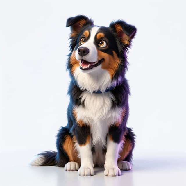 Byte — JM Universal's Border Collie mascot